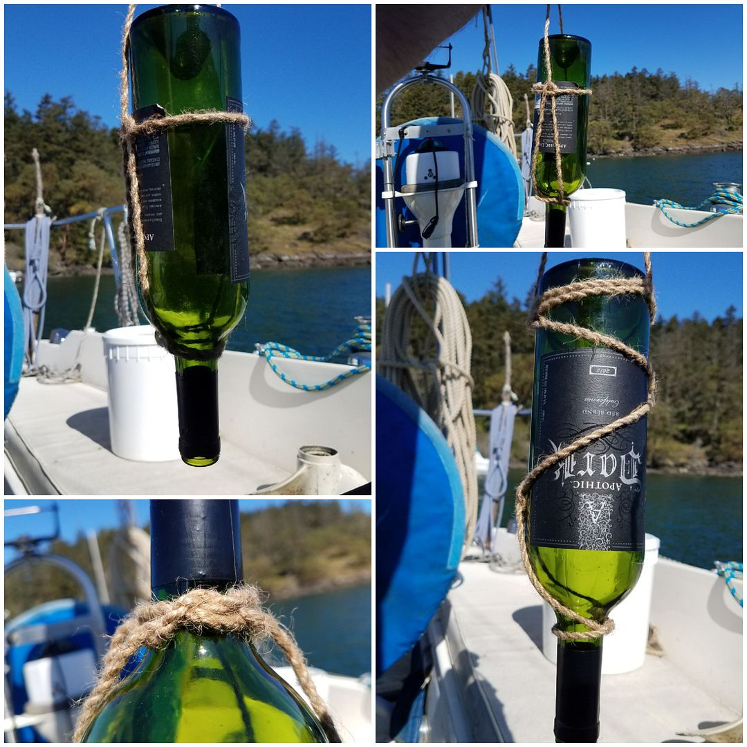 What knot to use to hold a wine bottle upside down? r/knots